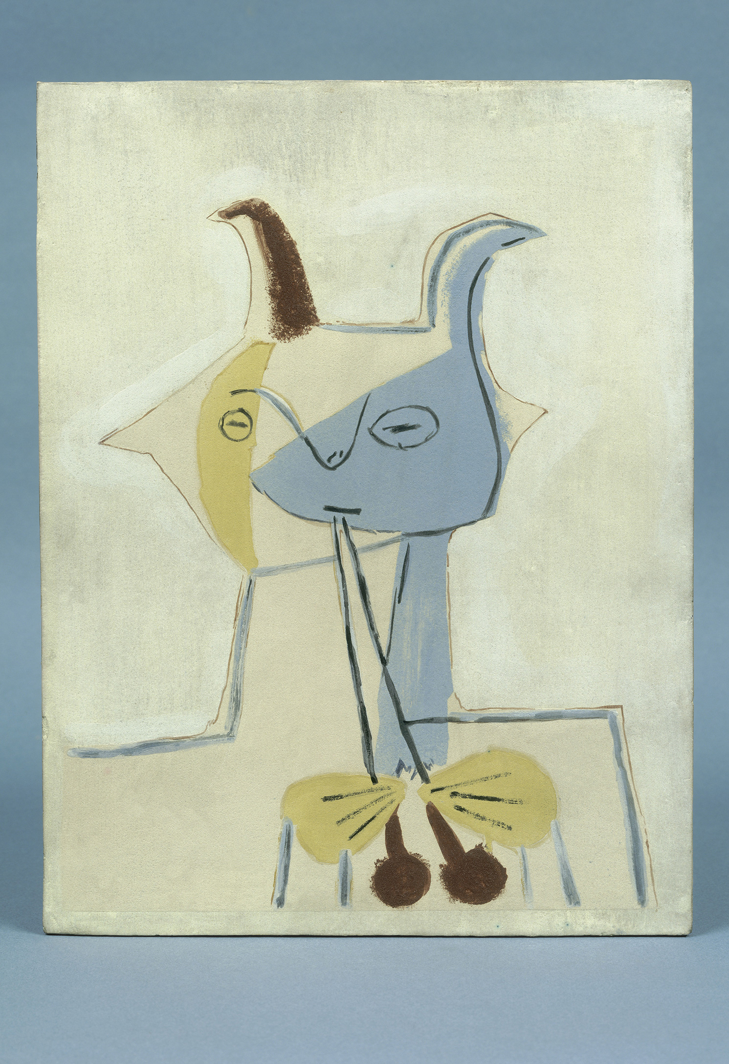 Picasso - Plaque rectangulaire décorée d'un faune musicien - MP3757 - 83-000449