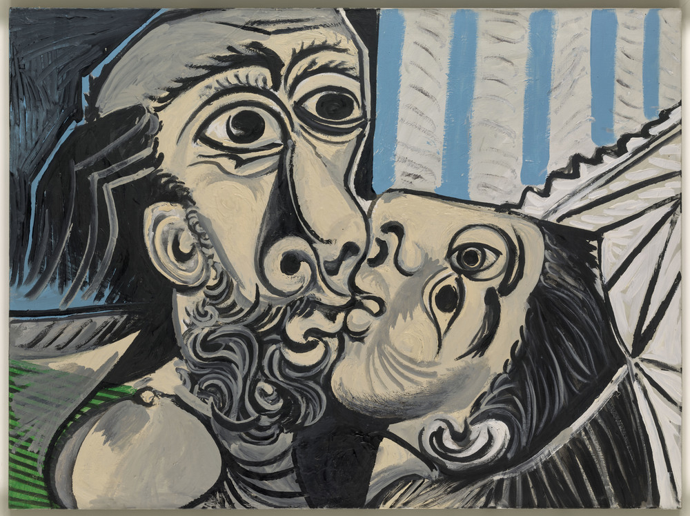Pablo Picasso, « Le Baiser », 1969, Huile sur toile, 97 x 130 cm, Musée national Picasso-Paris