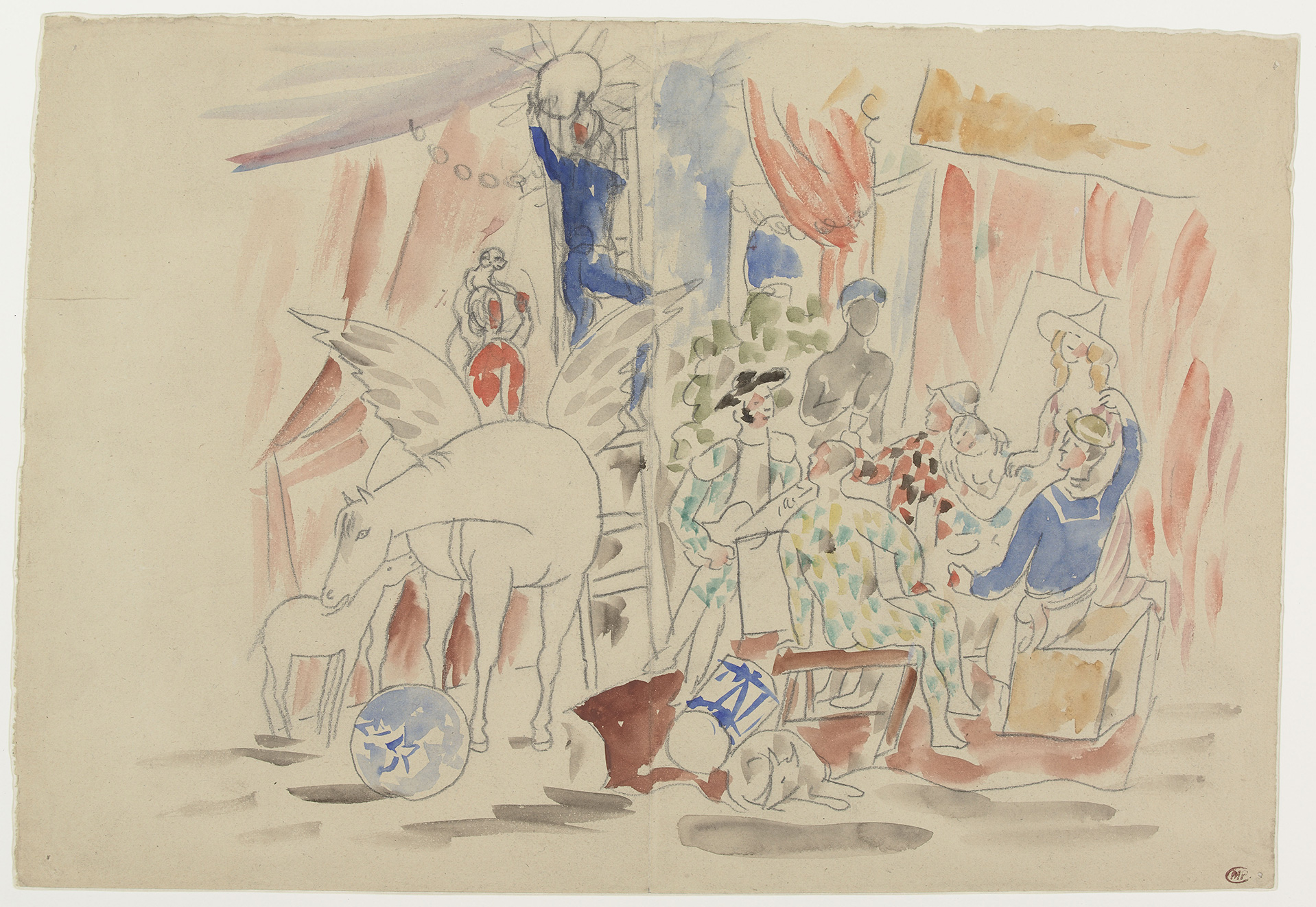Picasso - Projet pour le rideau de scène de "Parade" - MP1557 - 07-506080