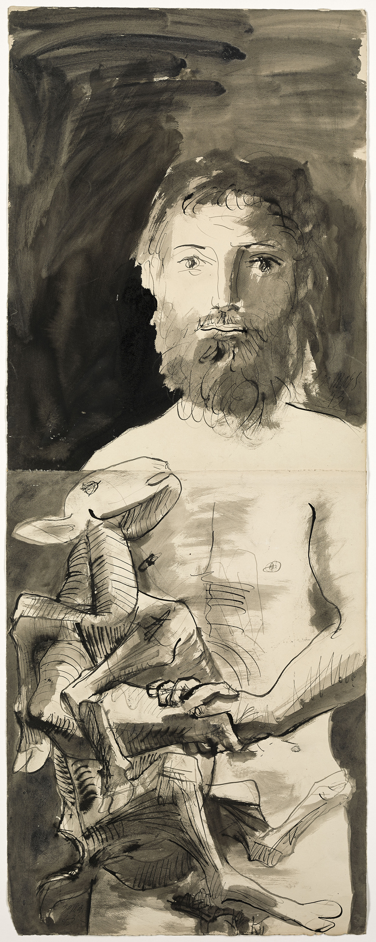 Picasso - Etude pour "L'Homme au mouton" - MP1319 - 16-537218 