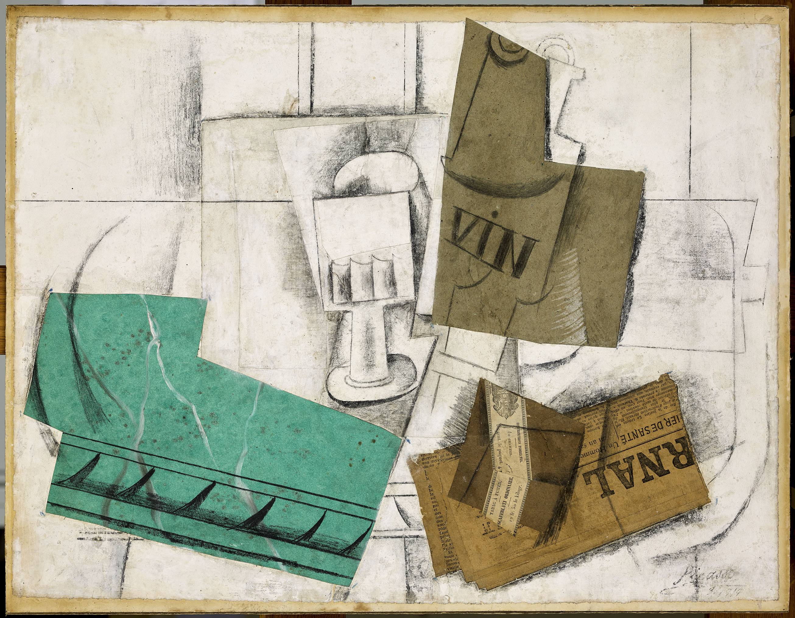 Picasso - Verre, bouteille de vin, paquet de tabac - MP1997-1 - 16-537358 