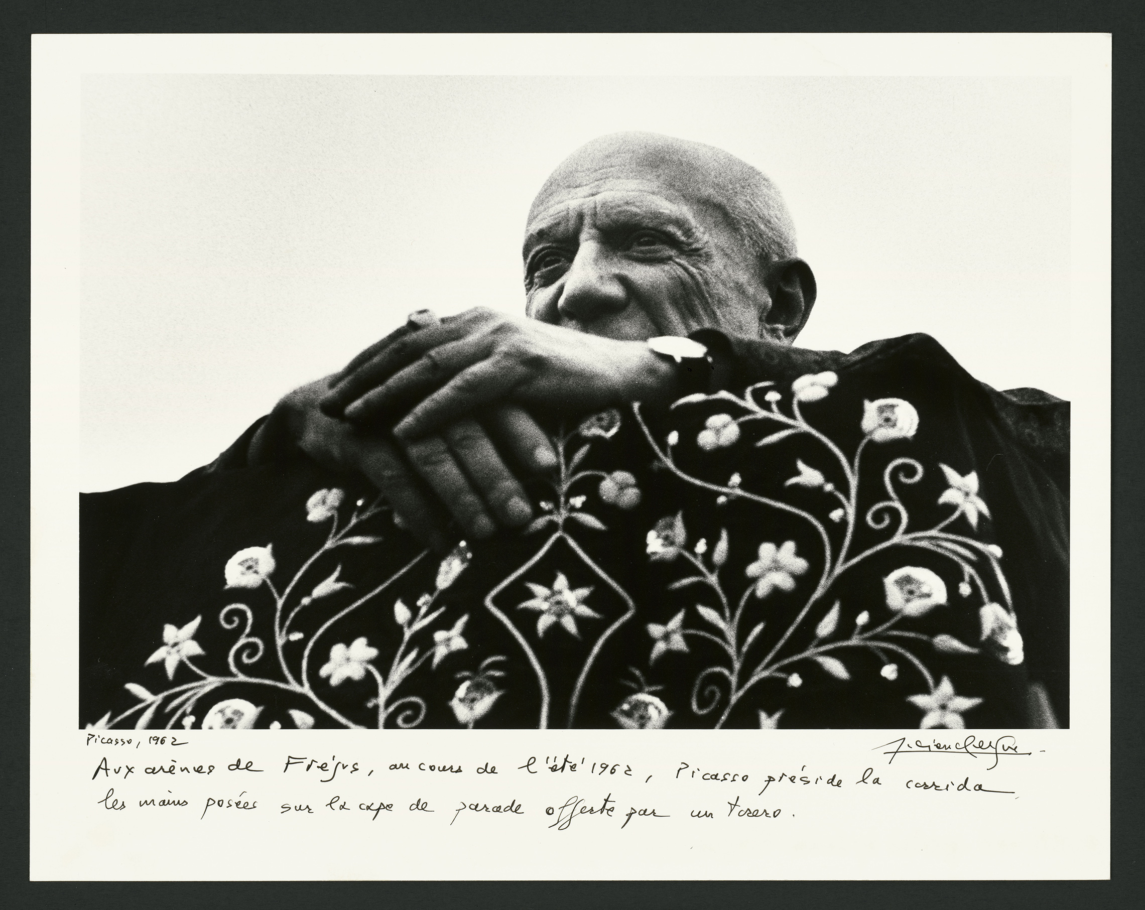 Lucien Clergue - Pablo Picasso présidant une corrida, aux arènes de Fréjus - MP1990-384(7) - 16-538422