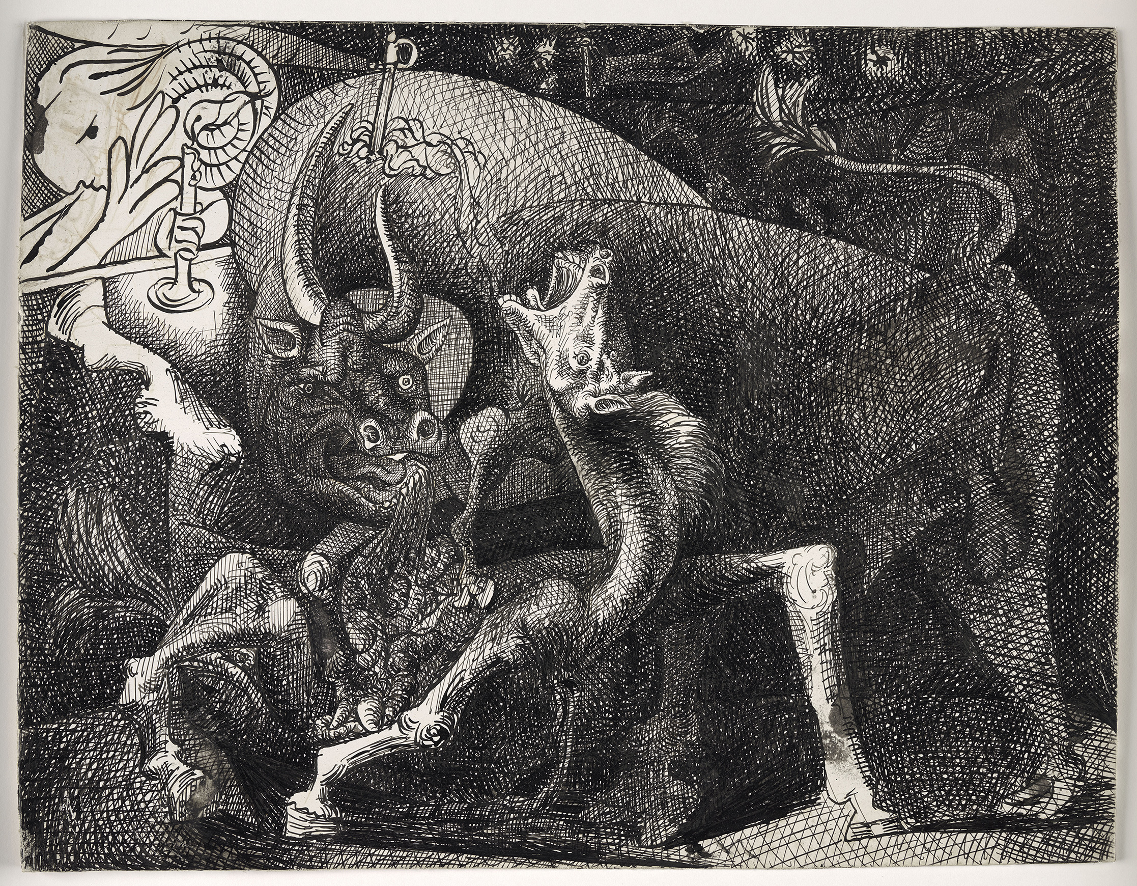 Picasso - Femme à la bougie, combat entre le taureau et le cheval - MP1136 - 16-594900  