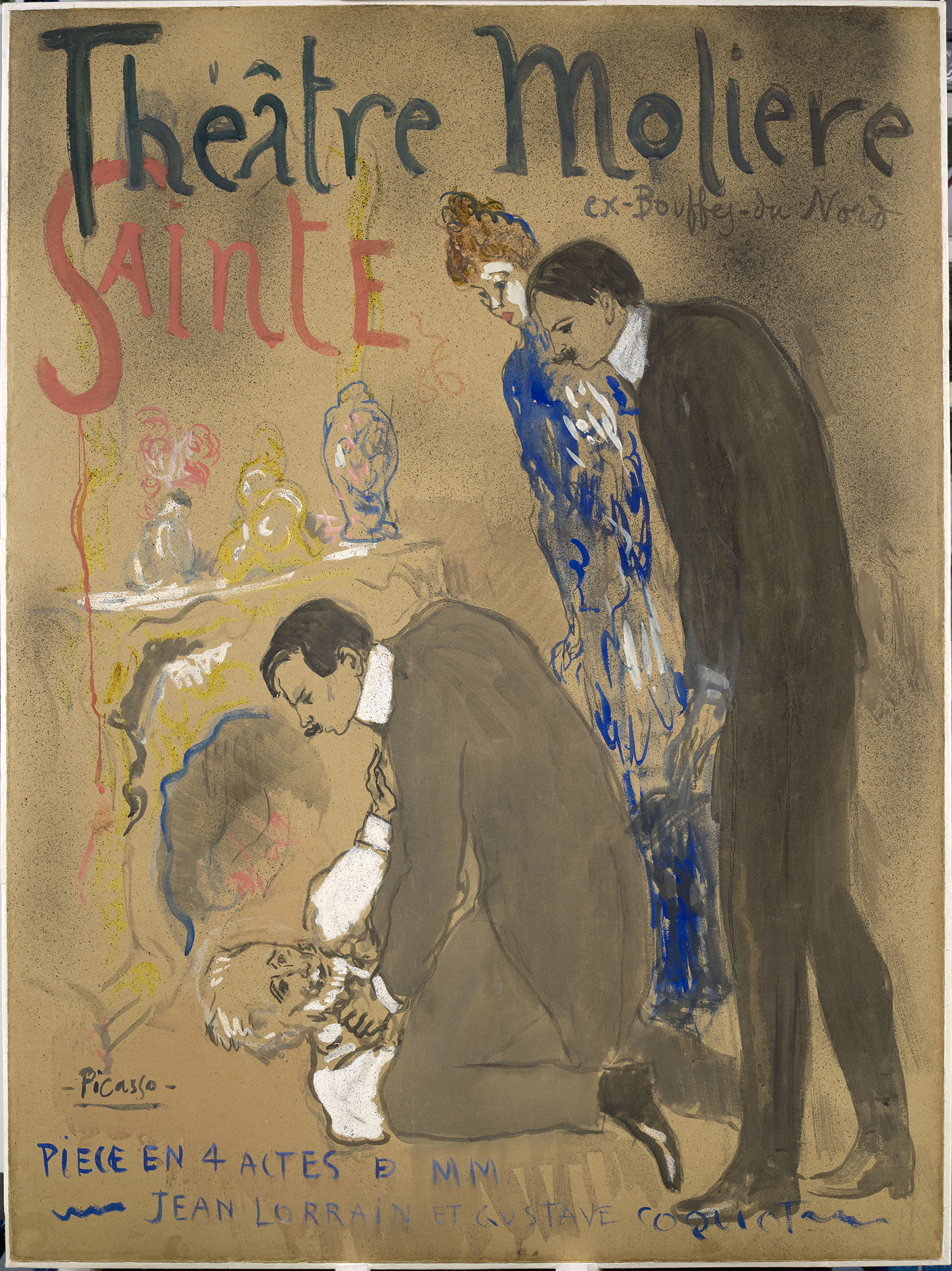 Picasso - Maquette d'affiche : Théâtre Molière Sainte-Roulette - MP2012-3 -17-503955