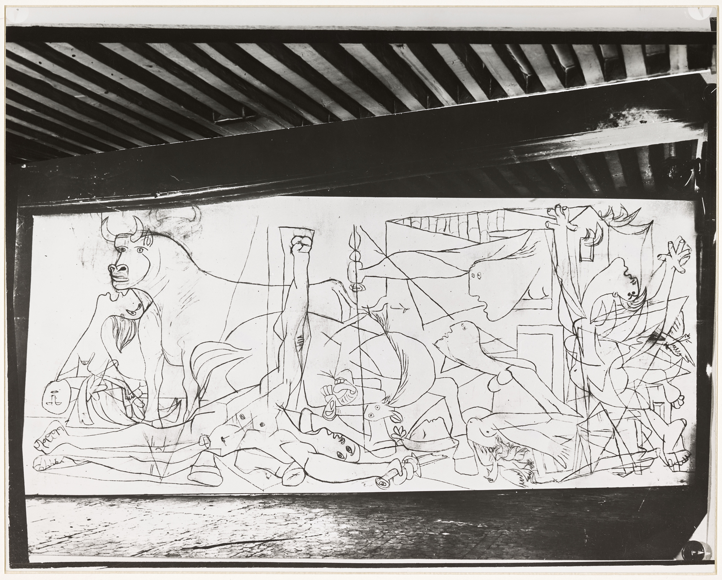 Dora Maar - Huile sur toile "Guernica" en cours d'exécution, état I - APPH1376 - 17-630061 