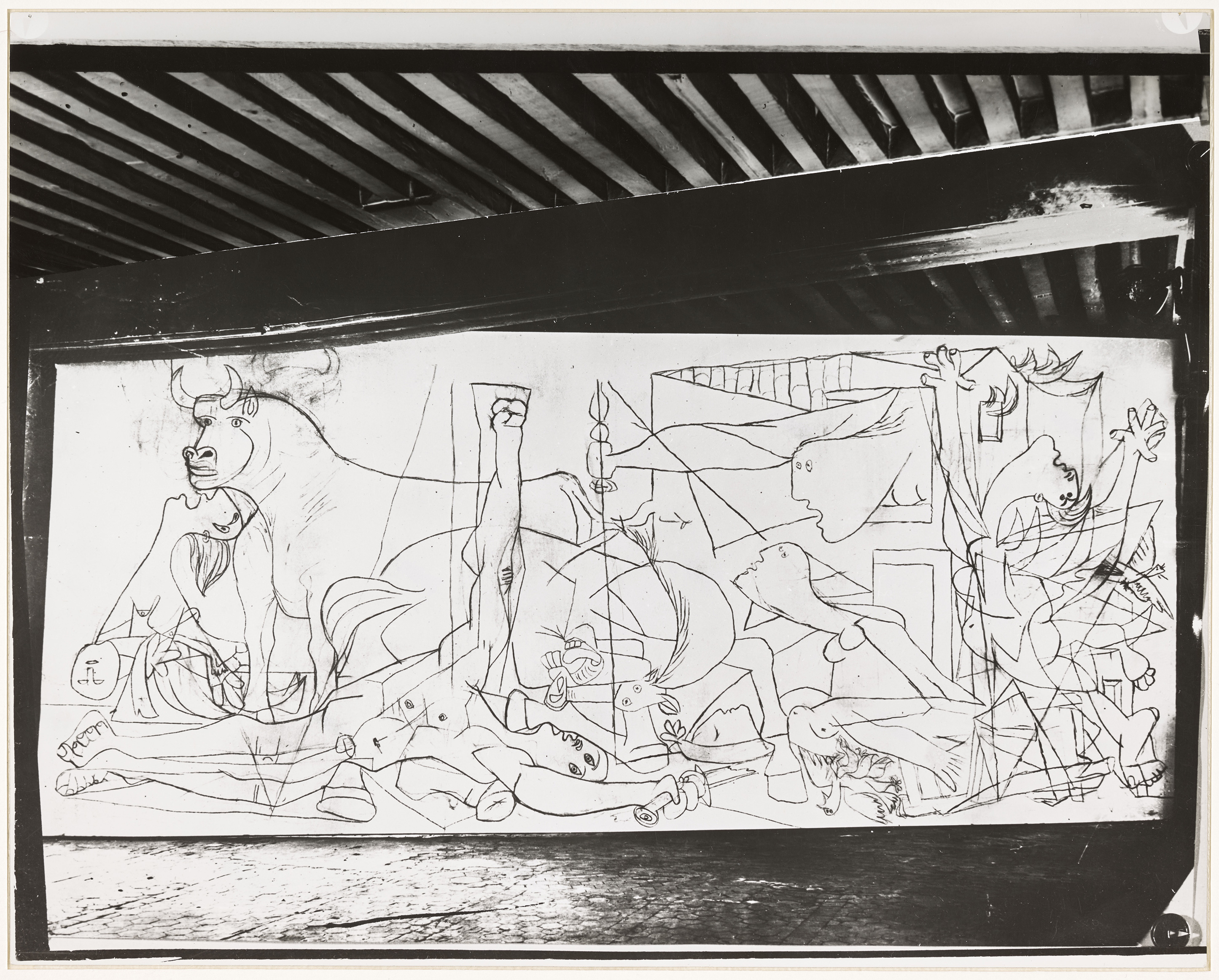 Dora Maar - Huile sur toile "Guernica" en cours d'exécution, état I - APPH1376 - 17-630061