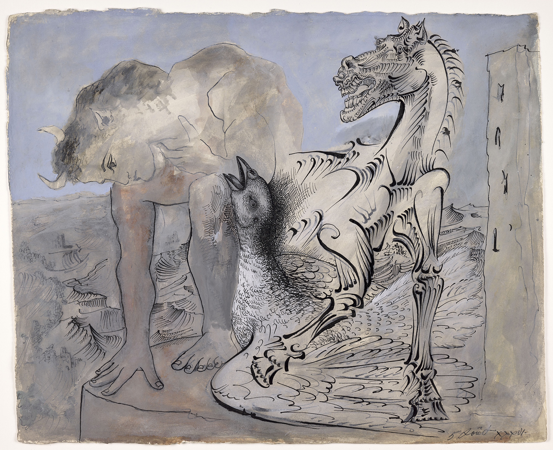 Picasso - Faune, cheval et oiseau - MP1170 - 17-630066