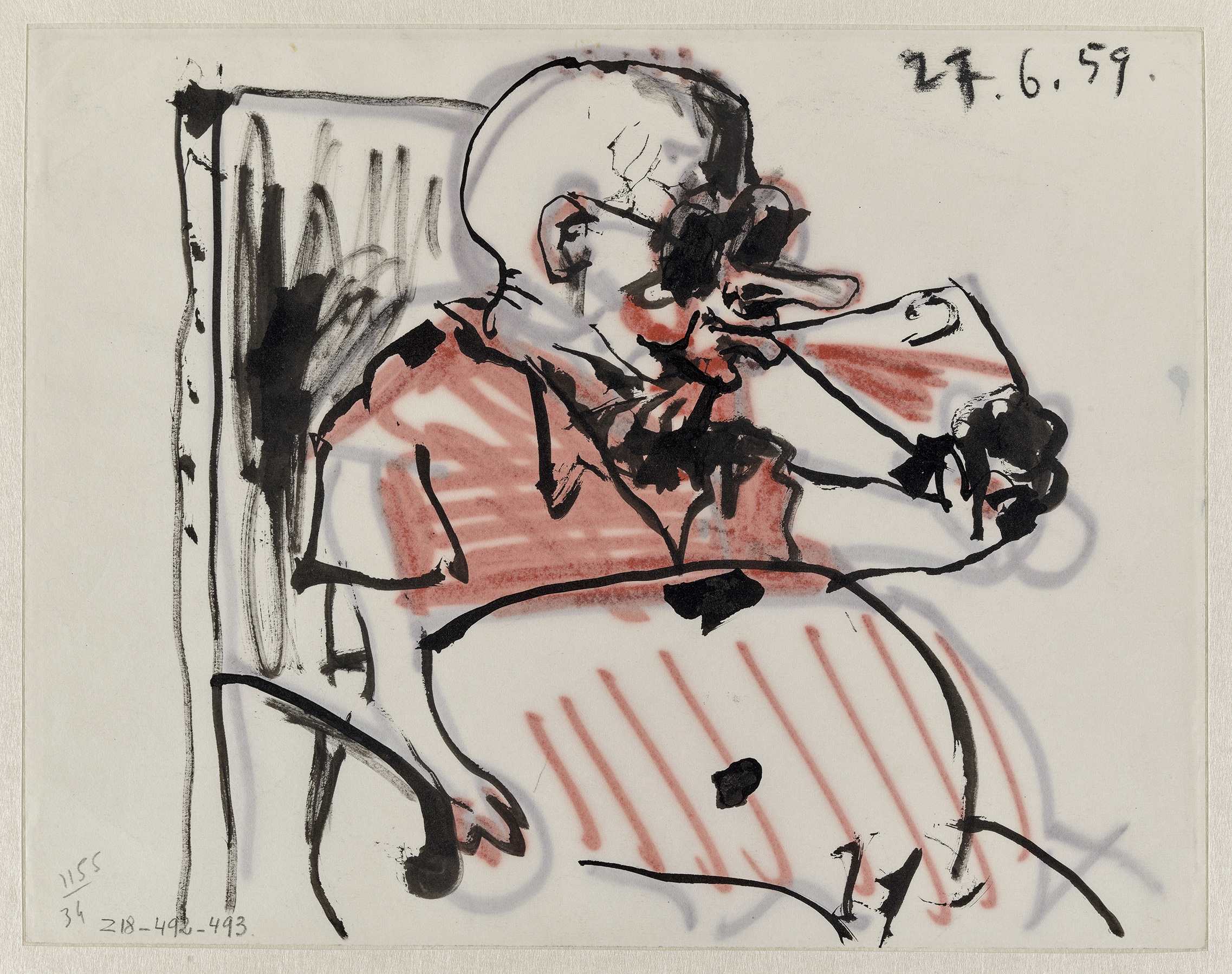 Picasso - Portrait-charge de Jaime Sabartés - MP1525(v) - 20-500856