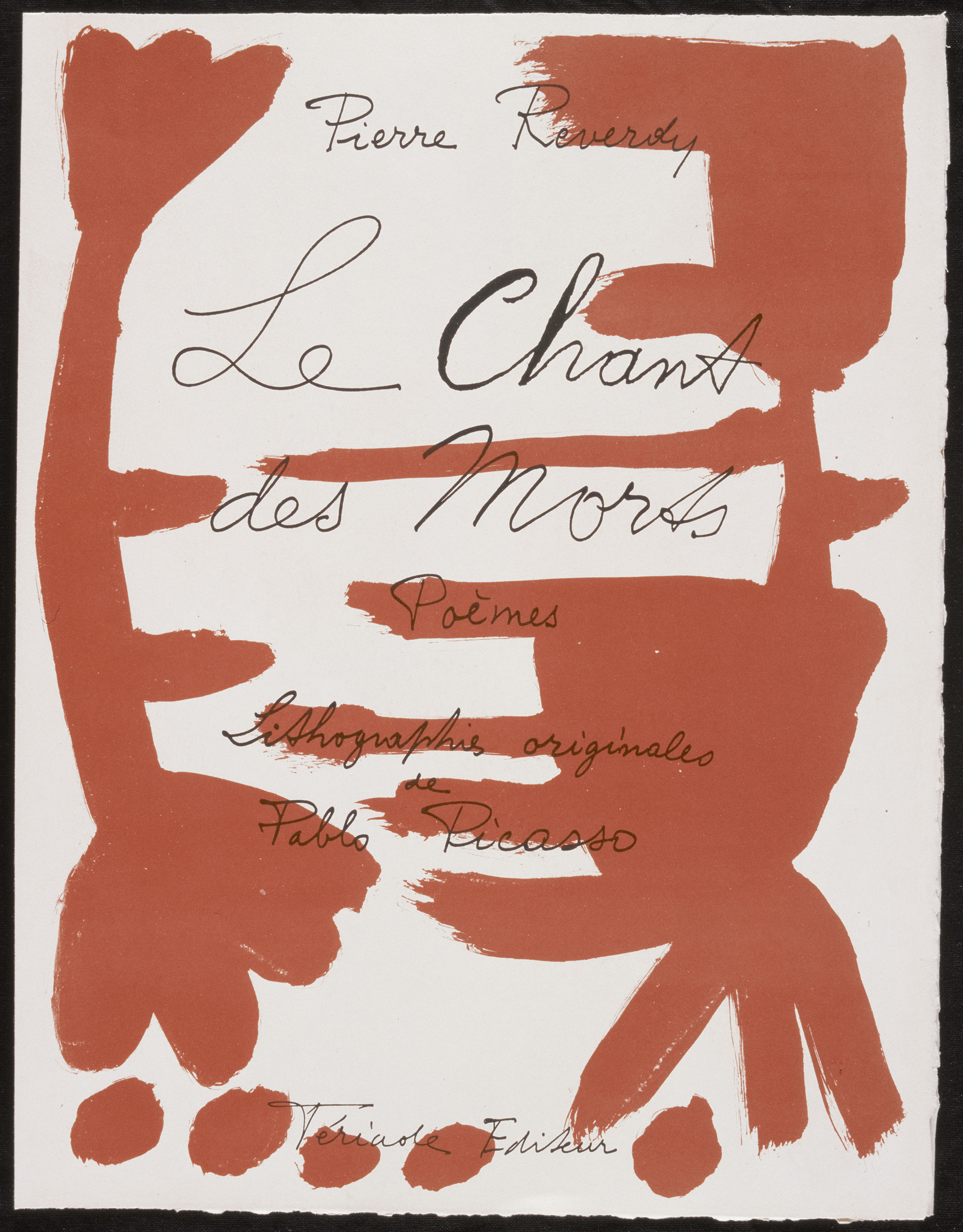 Picasso - Illustration pour : "Le chant des morts" de Pierre Reverdy - BIB1450 - 92-003667