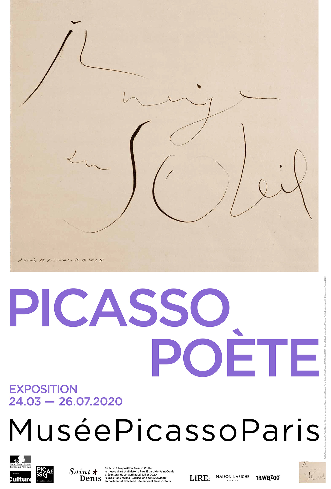 Affiche Picasso Poète