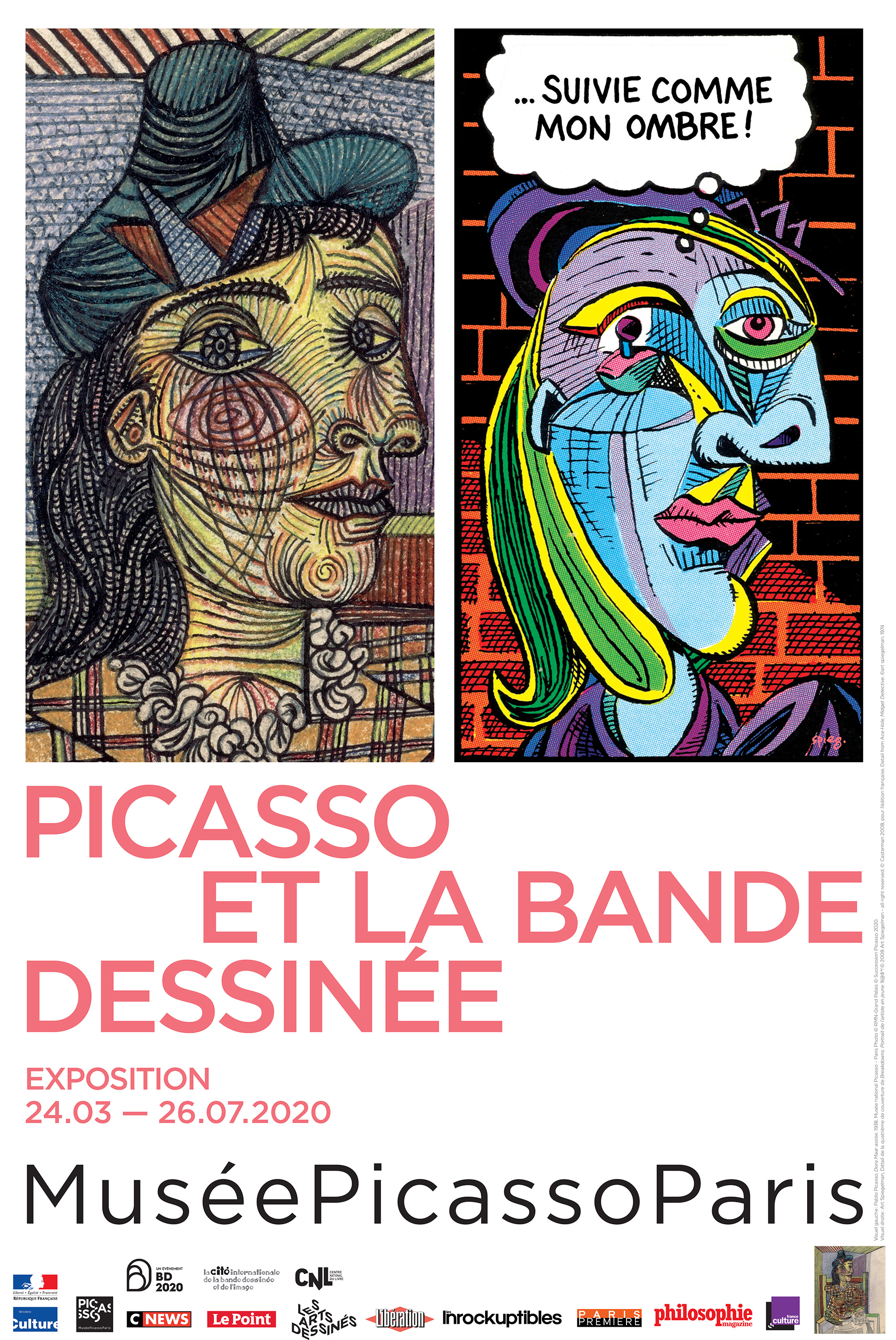 Affiche "Picasso et la bande dessinée"