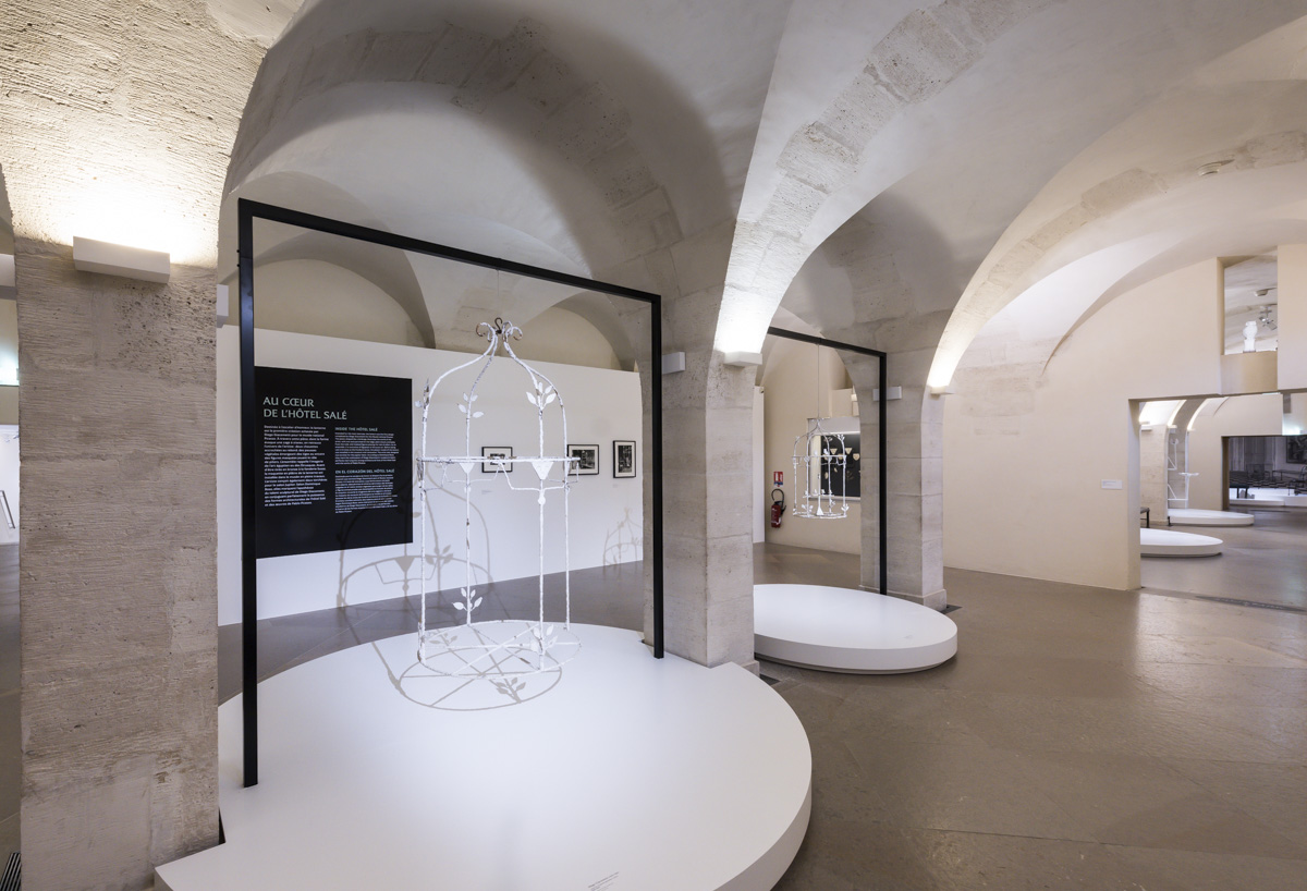 Salles de l'exposition Giacometti au musée Picasso