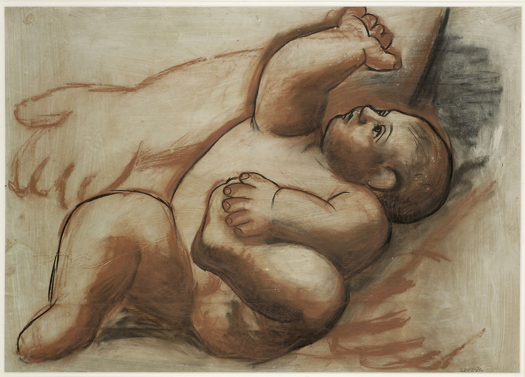 Picasso - Étude pour "Femme et enfant au bord de la mer" : enfant assis - MP1990-69 - 17-544240