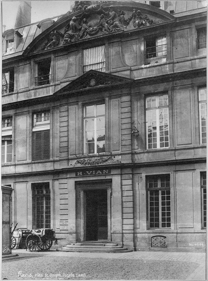 Robert Paul - Façade de l'hôtel Salé (ancien hôtel de Juigné)