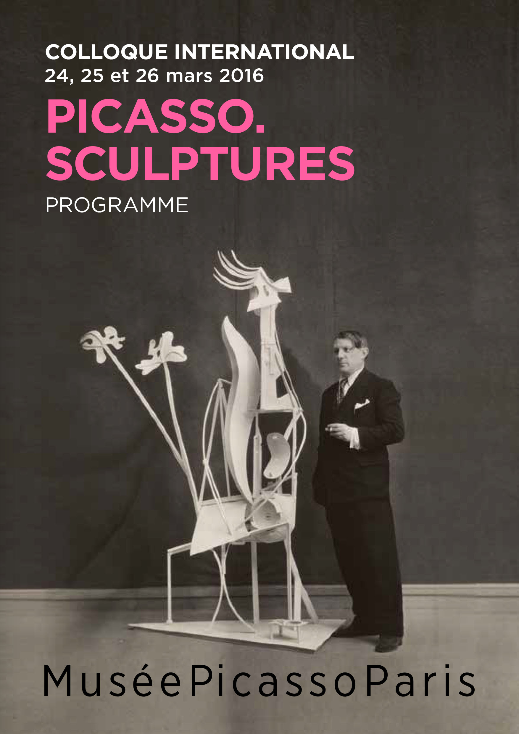 Affiche colloque "Picasso sculptures"