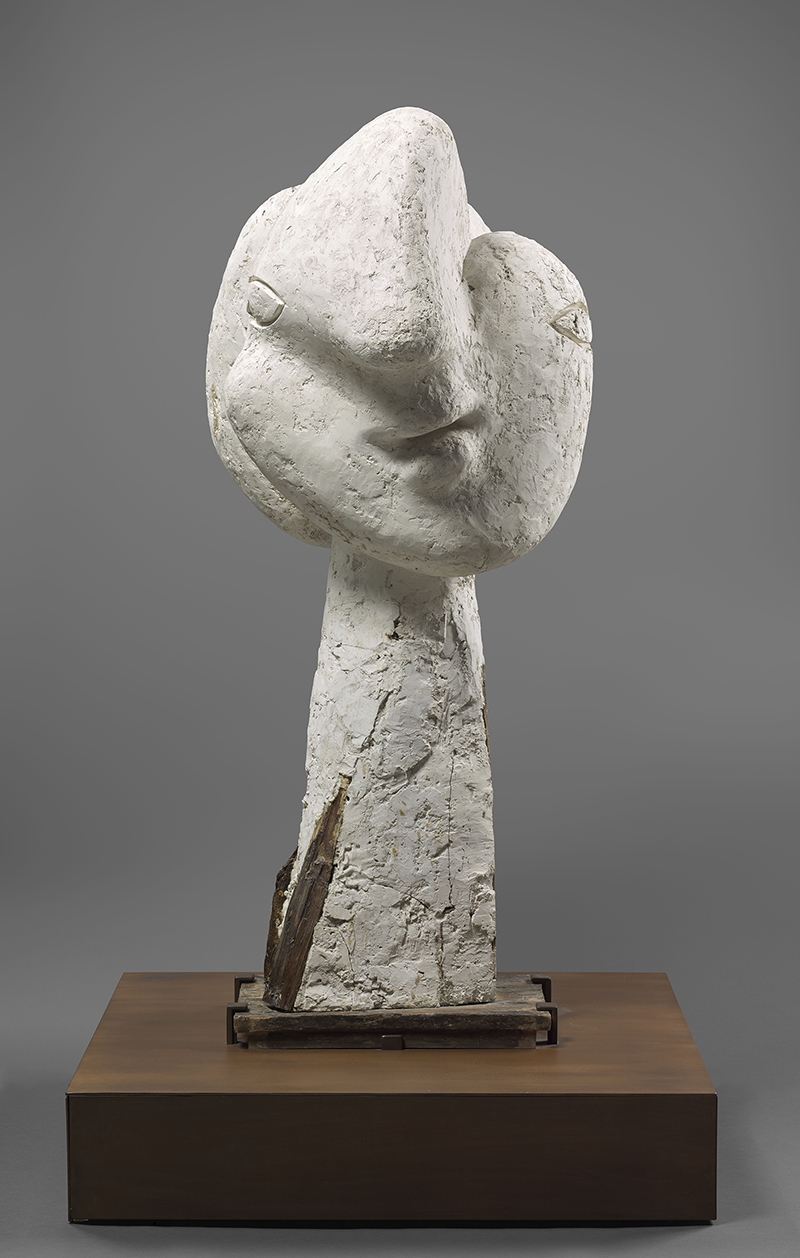 Pablo Picasso, « Tête de femme », 1931, Original en plâtre et bois, 128,5 x 54,5, 62,5 cm, MP301, Musée national Picasso-Paris