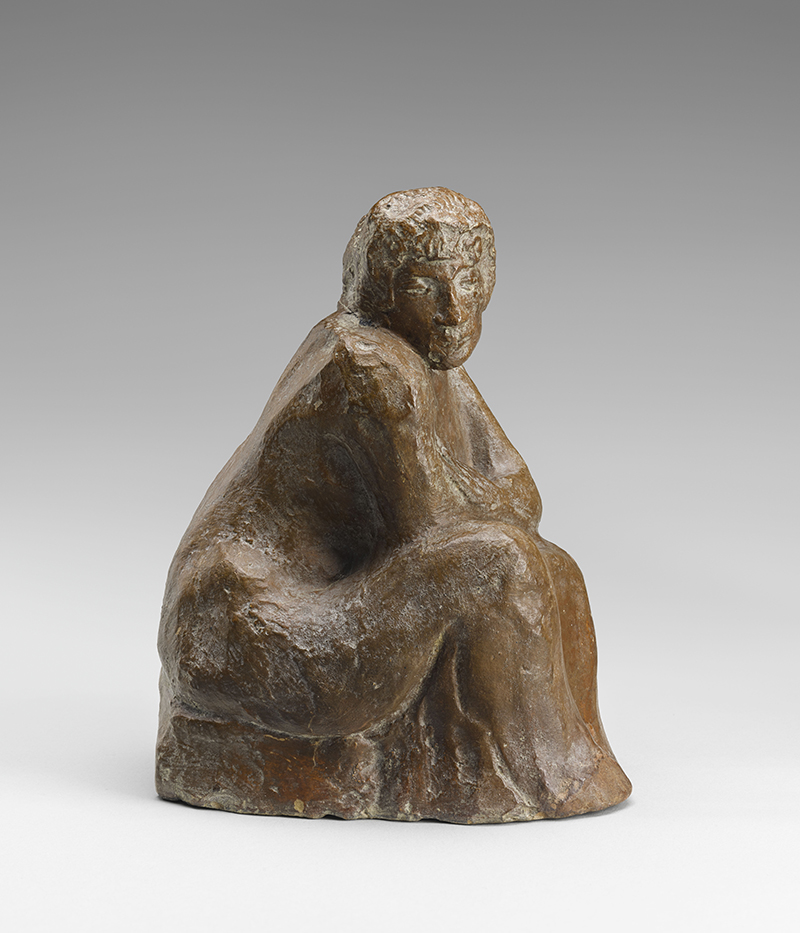 Pablo Picasso, « Femme assise », 1902, Original en terre crue, 14,5 x 8,5 x 11,5 cm, MP230, Musée national Picasso-Paris