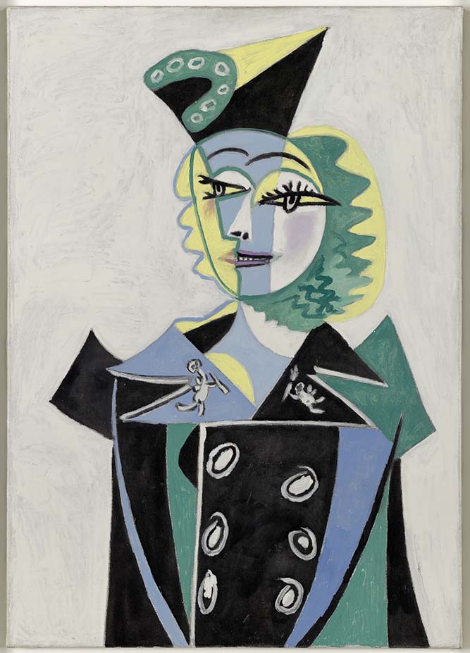 Pablo Picasso, « Portrait de Nusch Eluard », 1937, huile sur toile, 92 x 65,2 cm, Musée national Picasso-Paris, MP1990-19