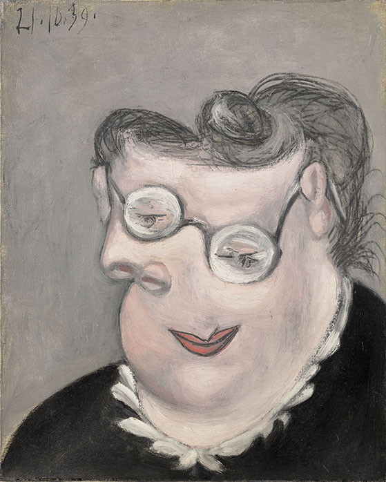 Pablo Picasso, « Portrait d’Émilie Marguerite Walter (dite "Mémé") », 21 octobre 1939 