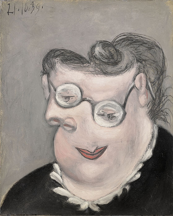 Pablo Picasso, « Portrait d’Émilie Marguerite Walter (dite "Mémé") », 21 octobre 1939
