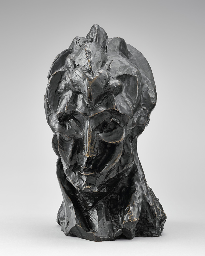 Pablo Picasso, « Tête de femme (Fernande) », 1909, Bronze, 40,5 x 23 x 26 cm, Musée national Picasso-Paris, MP243