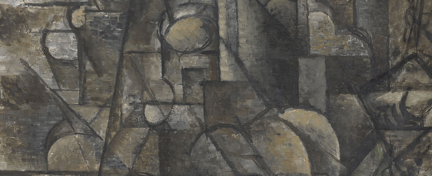 Pablo Picasso, « Homme à la mandoline », 1911, Huile sur toile, 162 x 71 cm, Musée national Picasso-Paris, MP35