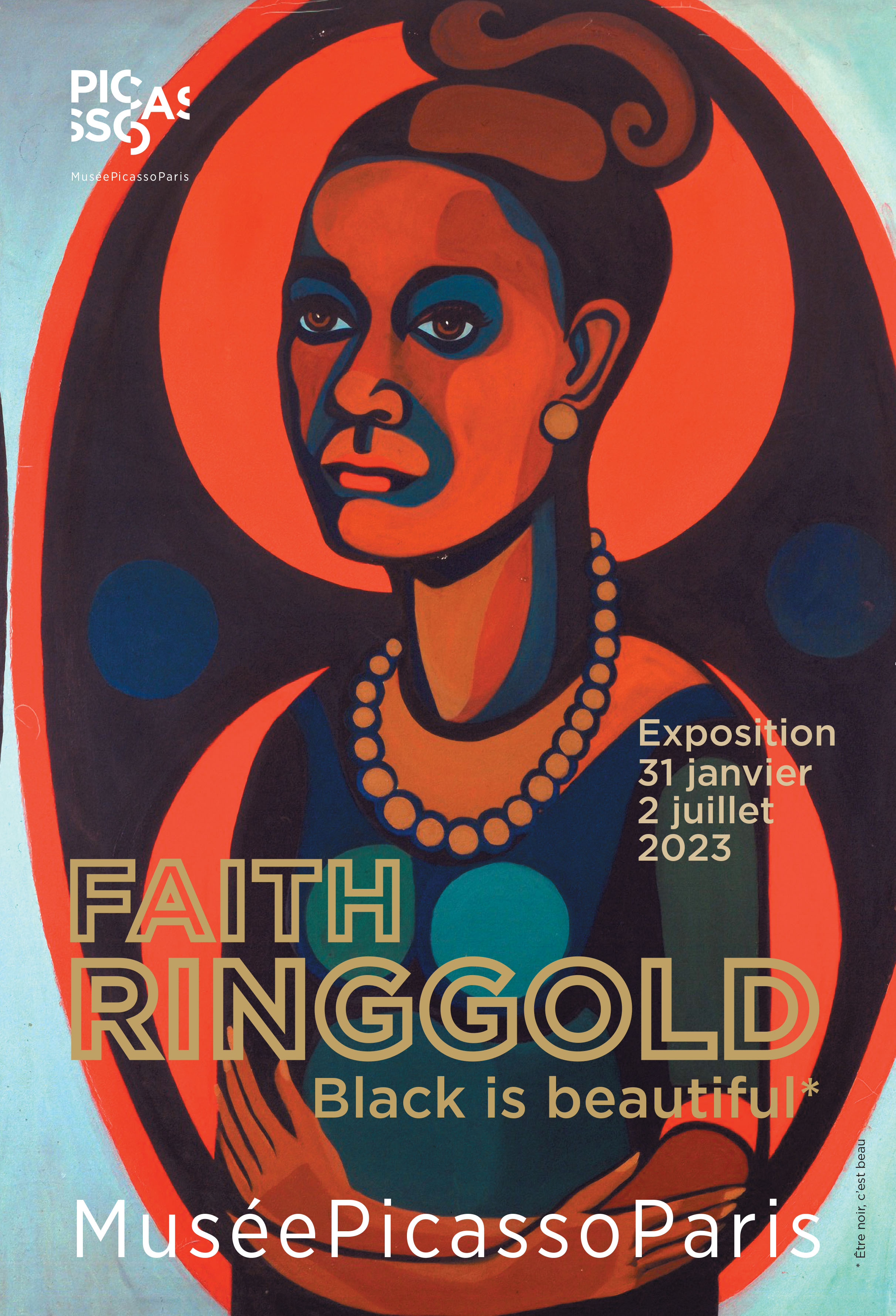 Affiche Faith Ringgold Black is beautiful 