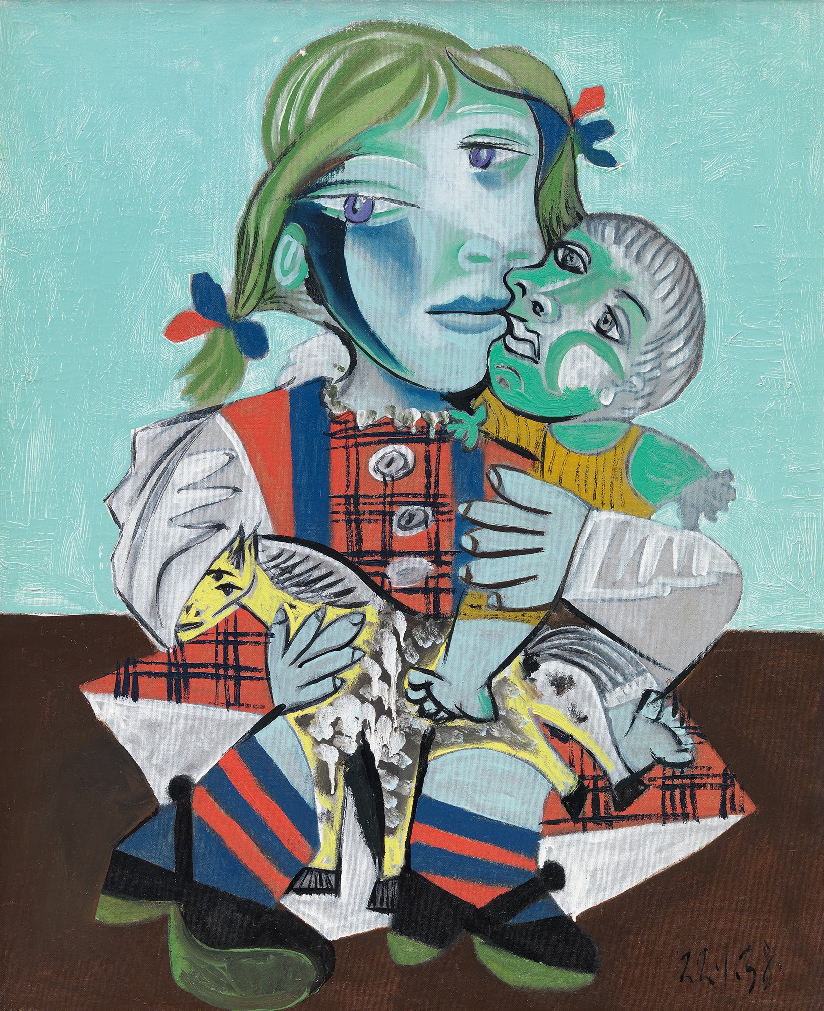 Pablo Picasso, Maya à la poupée et au cheval, Paris, 1938, Collection particulière © Succession Picasso 2022