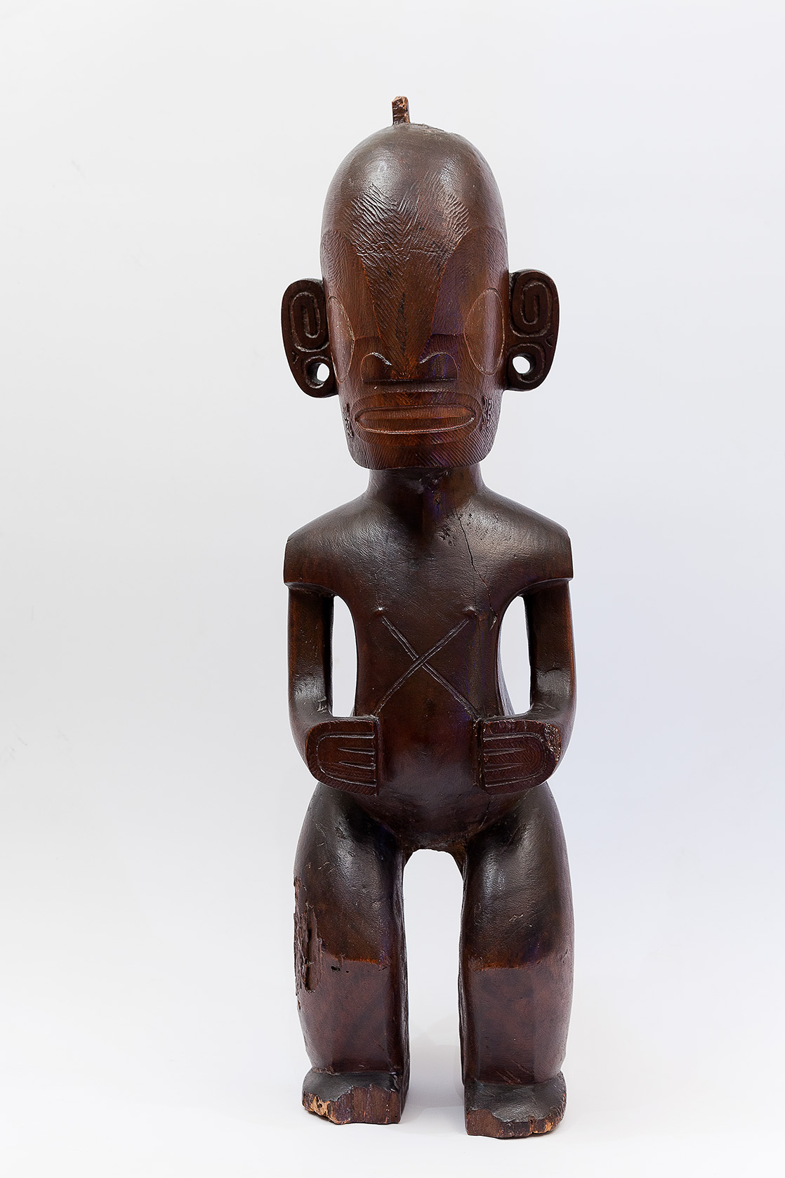 Statuette océanienne Tiki, Îles Marquises, XIXème siècle, Musée national Picasso-Paris, Dation Maya Ruiz-Picasso 2021 © RMN-Grand Palais (Musée national Picasso-Paris) / Rachel Prat © Succession Picasso 2022