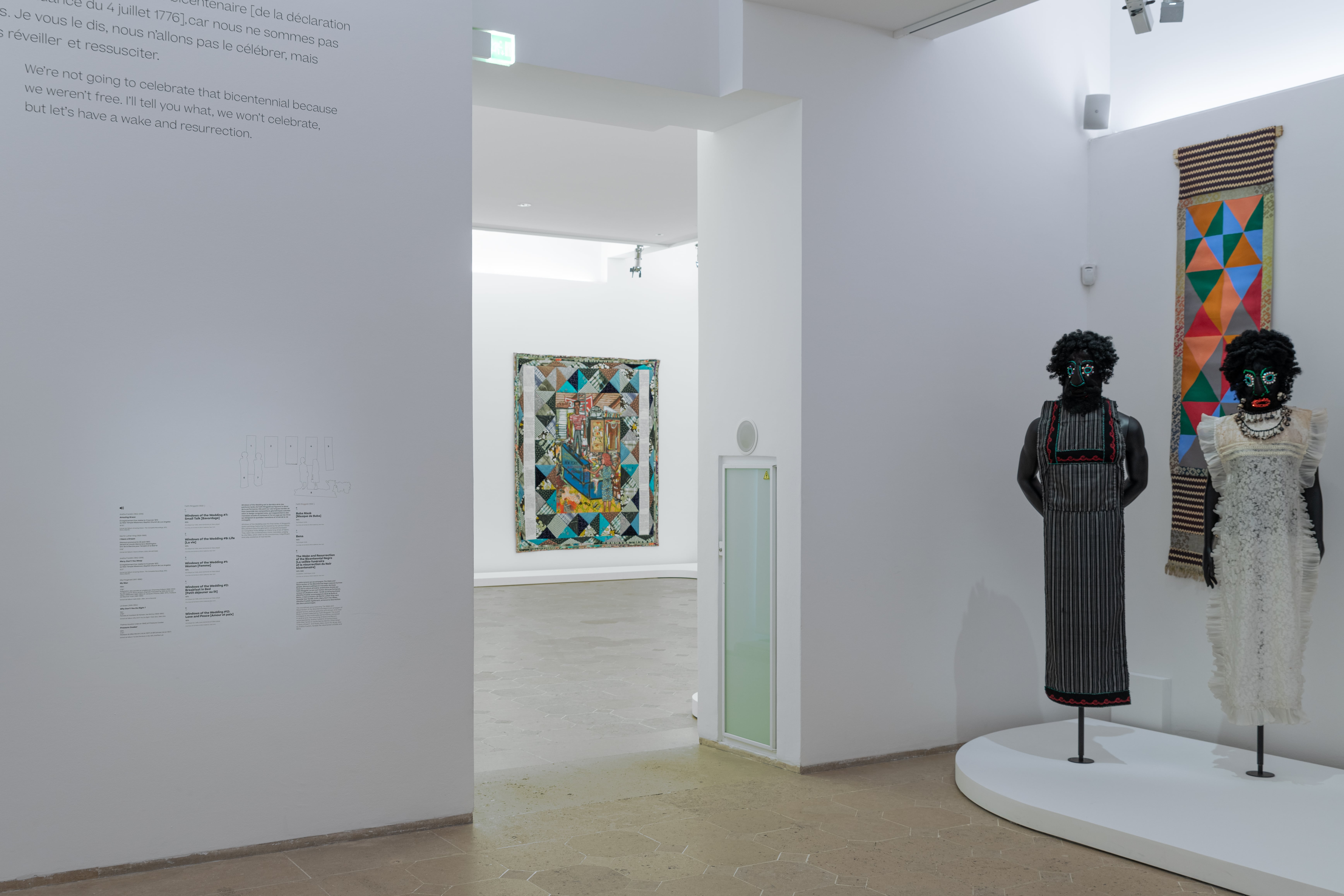 Vue de l'exposition Faith Ringgold
