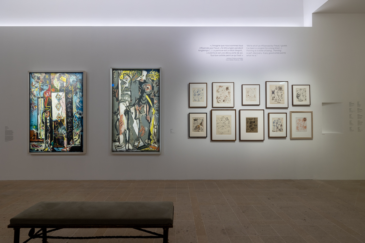 Vue d'exposition "Jackson Pollock : Les premières années (1934-1947)"