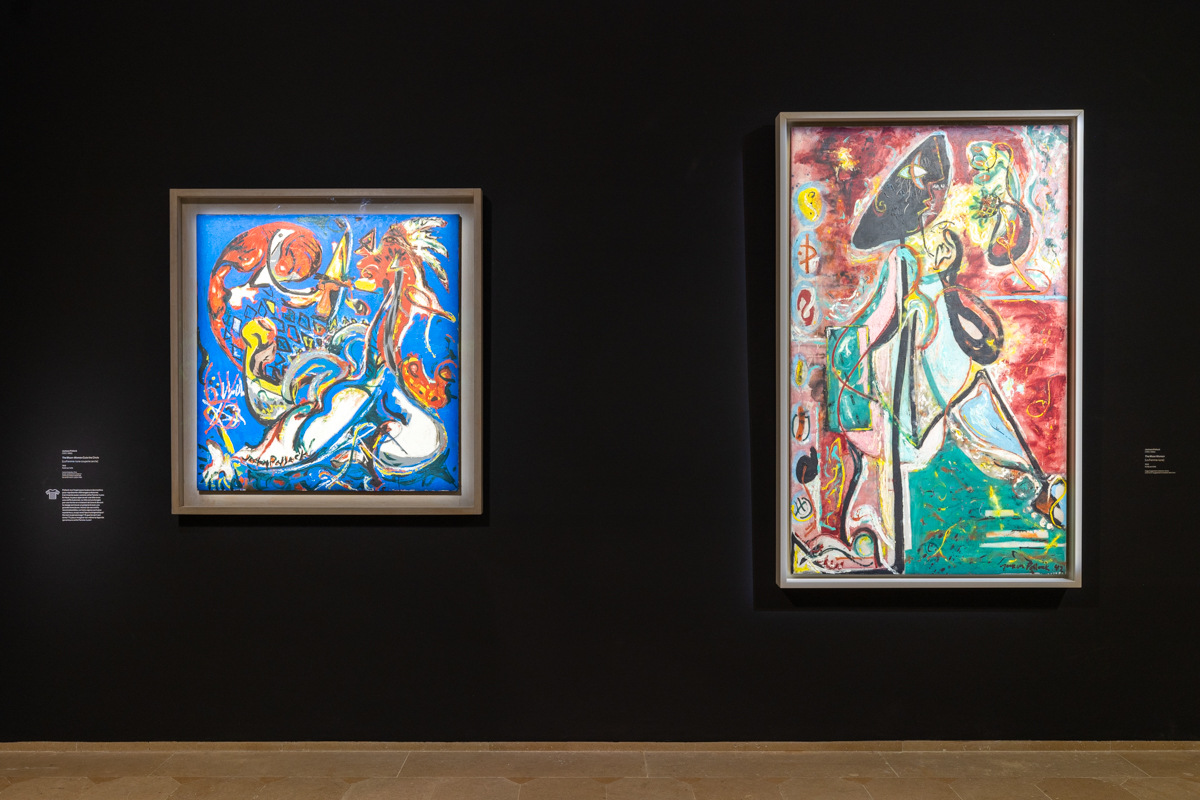 Vue d'exposition "Jackson Pollock : Les premières années (1934-1947)"